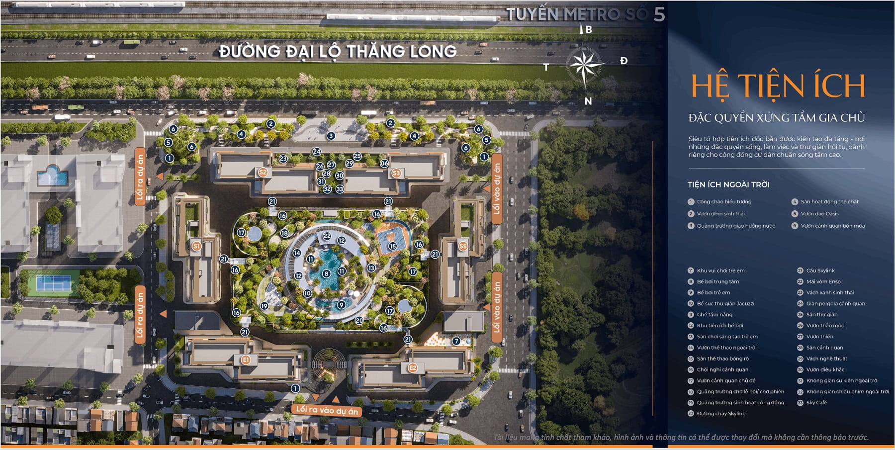 Tiện ích ngoại khu Imperia Sky Park
