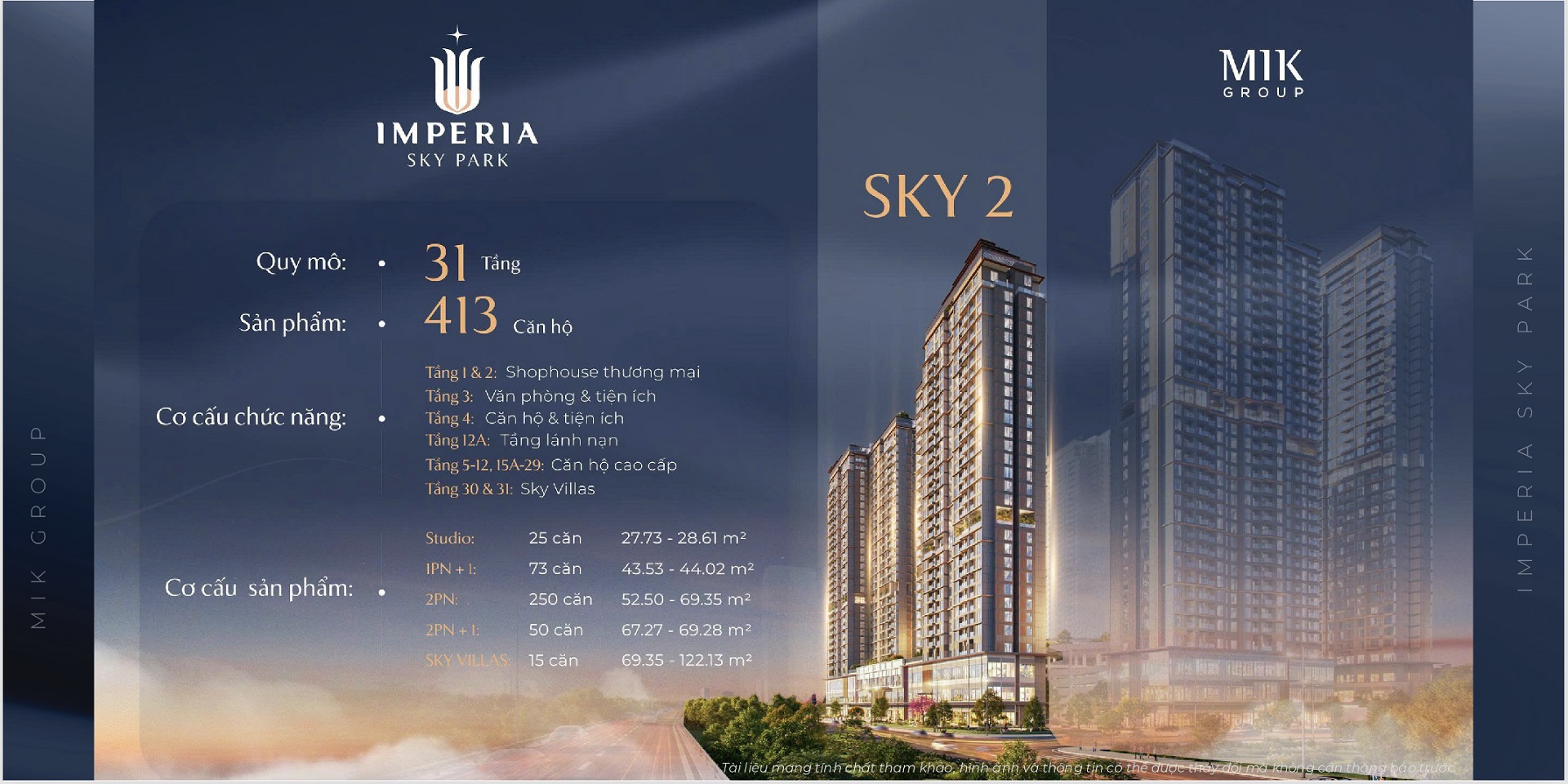 Mặt bằng tòa sky 2 Imperia Sky Par