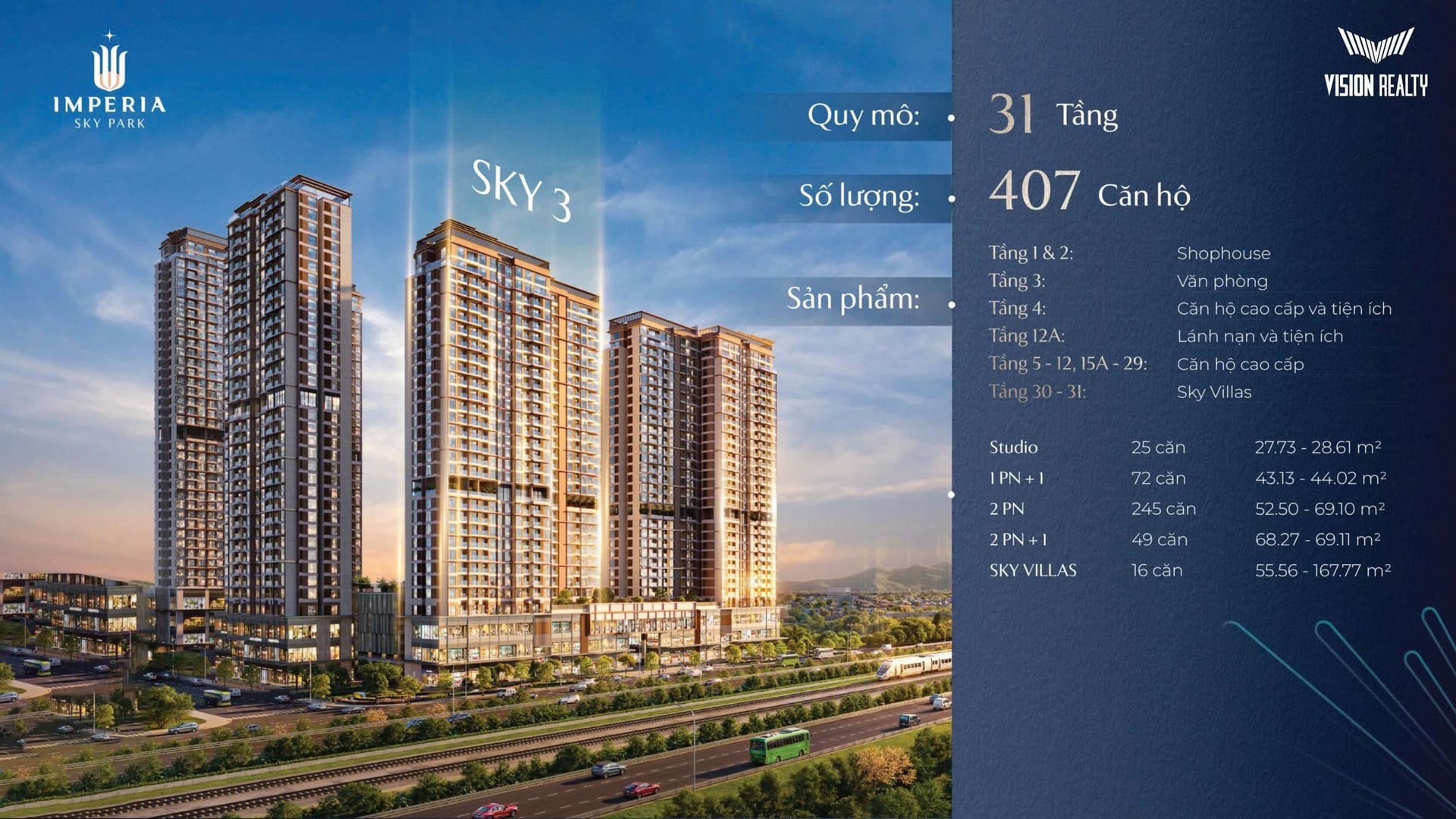 Thông tin tòa Sky 3 Imperia Sky Park